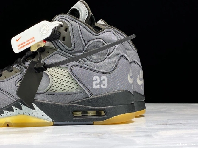 Air Jordan CT8480-001 Black x 5 Off-White 0828